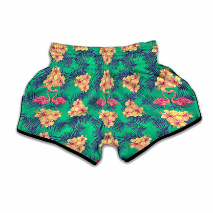 Hawaii Tropical Paradise Pattern Print Muay Thai Boxing Shorts