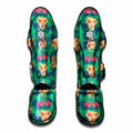 Hawaii Tropical Paradise Pattern Print Muay Thai Shin Guards