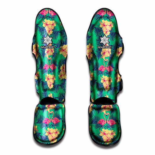 Hawaii Tropical Paradise Pattern Print Muay Thai Shin Guard