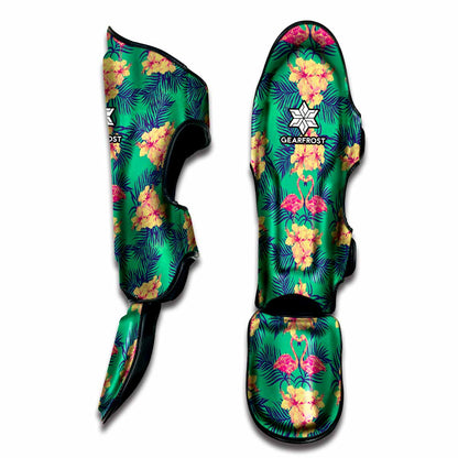 Hawaii Tropical Paradise Pattern Print Muay Thai Shin Guard