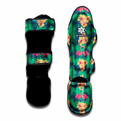 Hawaii Tropical Paradise Pattern Print Muay Thai Shin Guard