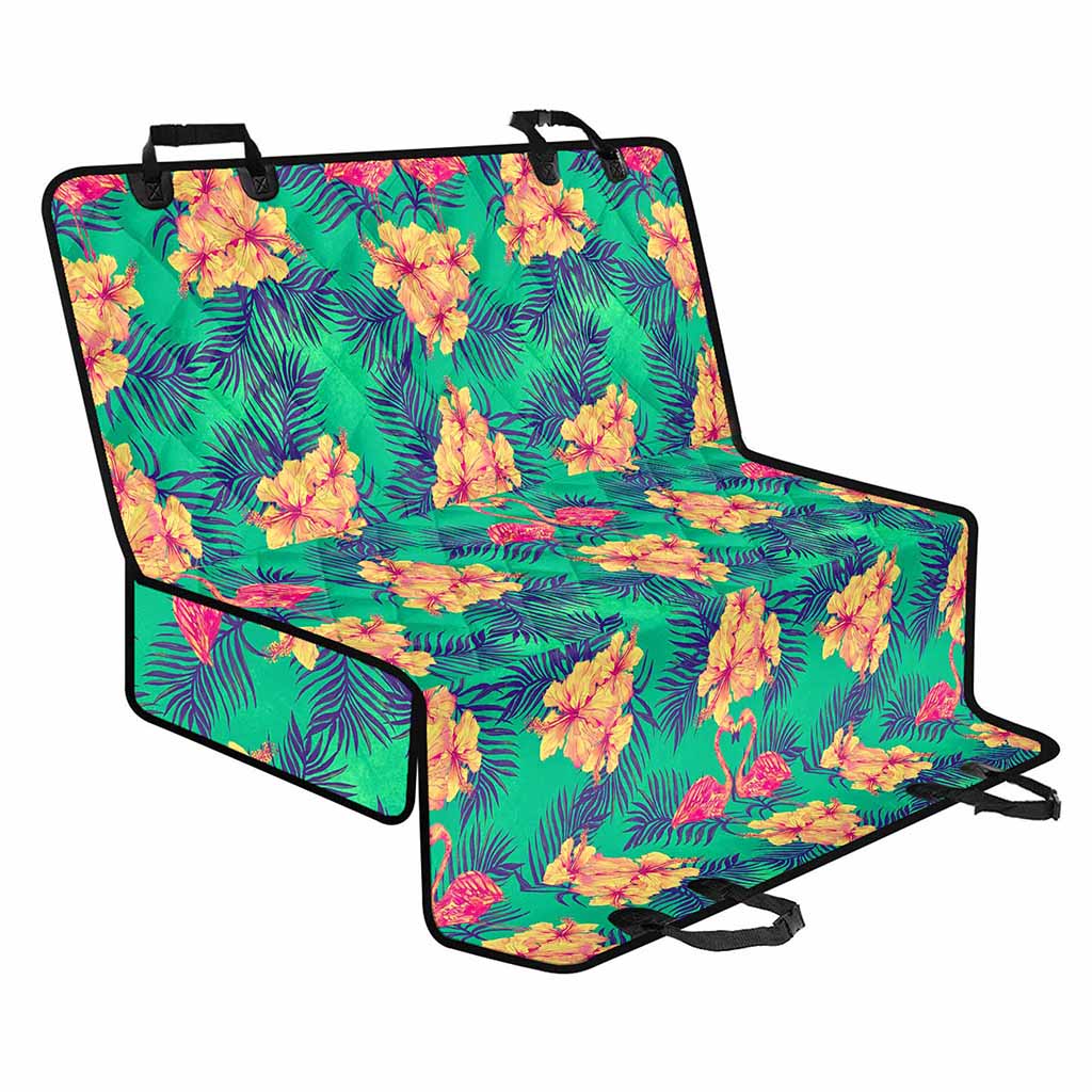 Hawaii Tropical Paradise Pattern Print Pet Car Back Seat Cover