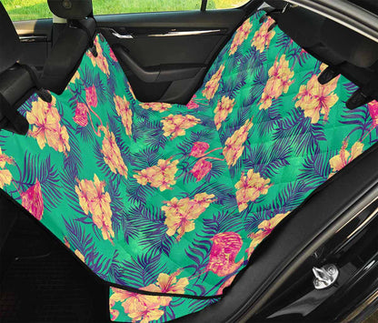 Hawaii Tropical Paradise Pattern Print Pet Car Back Seat Cover