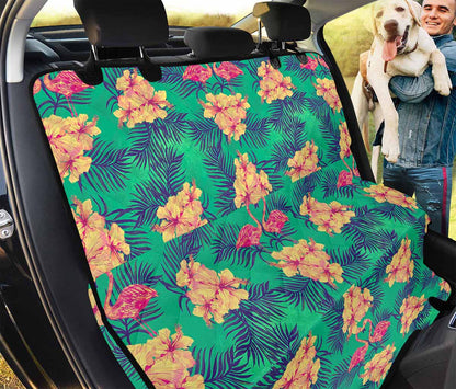 Hawaii Tropical Paradise Pattern Print Pet Car Back Seat Cover