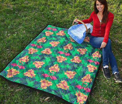 Hawaii Tropical Paradise Pattern Print Quilt
