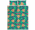 Hawaii Tropical Paradise Pattern Print Quilt Bed Set