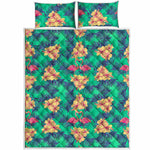 Hawaii Tropical Paradise Pattern Print Quilt Bed Set