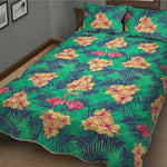 Hawaii Tropical Paradise Pattern Print Quilt Bed Set