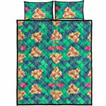 Hawaii Tropical Paradise Pattern Print Quilt Bed Set