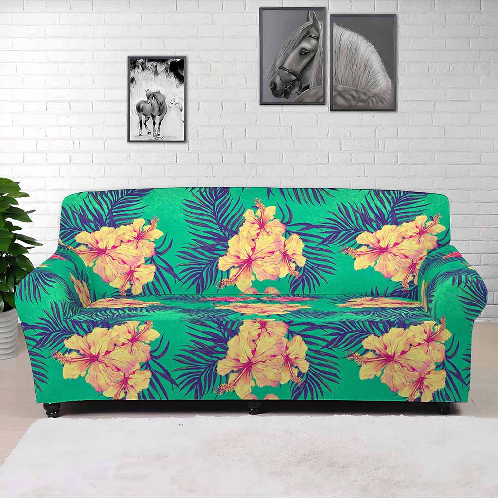 Hawaii Tropical Paradise Pattern Print Sofa Cover