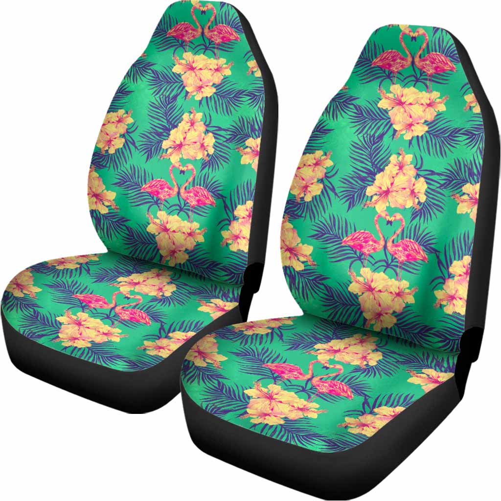 Hawaii Tropical Paradise Pattern Print Universal Fit Car Seat Covers