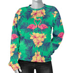 Hawaii Tropical Paradise Pattern Print Women's Crewneck Sweatshirt GearFrost