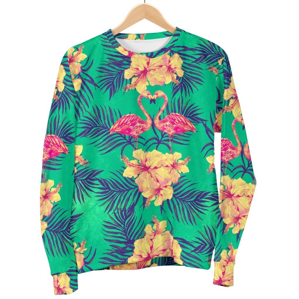 Hawaii Tropical Paradise Pattern Print Women's Crewneck Sweatshirt GearFrost