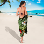 Hawaii Tropical Plants Pattern Print Beach Sarong Wrap
