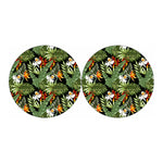 Hawaii Tropical Plants Pattern Print Car Coasters