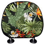 Hawaii Tropical Plants Pattern Print Car Headrest Covers