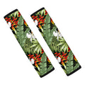 Hawaii Tropical Plants Pattern Print Car Seat Belt Covers