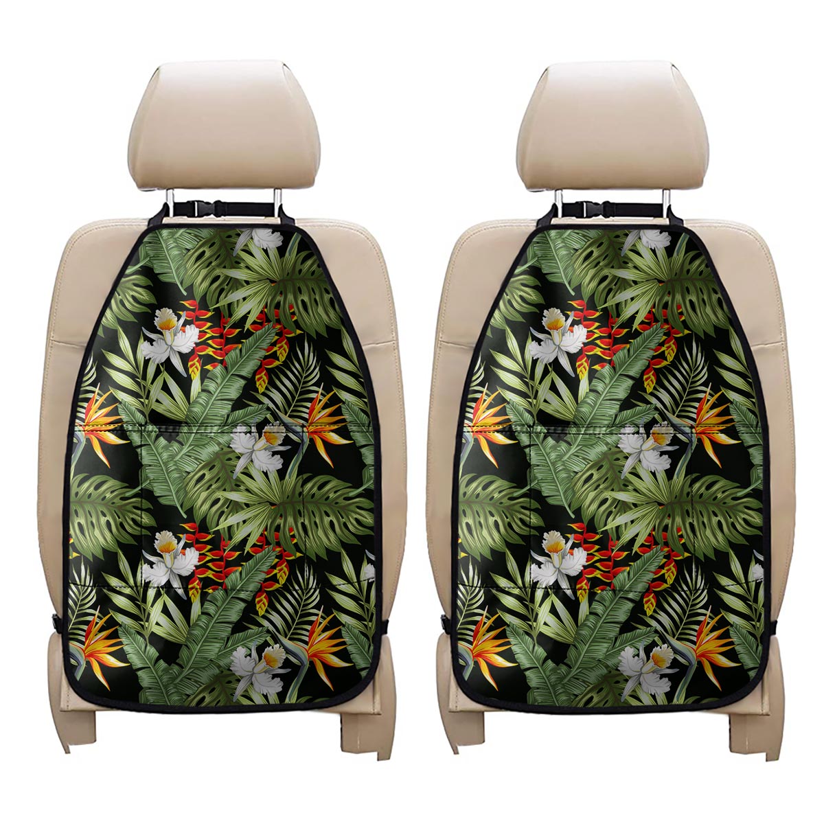 Hawaii Tropical Plants Pattern Print Car Seat Organizers