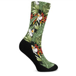 Hawaii Tropical Plants Pattern Print Crew Socks