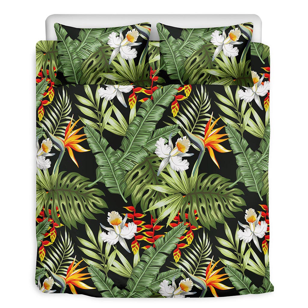 Hawaii Tropical Plants Pattern Print Duvet Cover Bedding Set