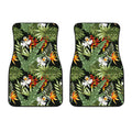 Hawaii Tropical Plants Pattern Print Front Car Floor Mats