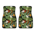 Hawaii Tropical Plants Pattern Print Front Car Floor Mats