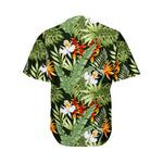 Hawaii Tropical Plants Pattern Print Men's Baseball Jersey