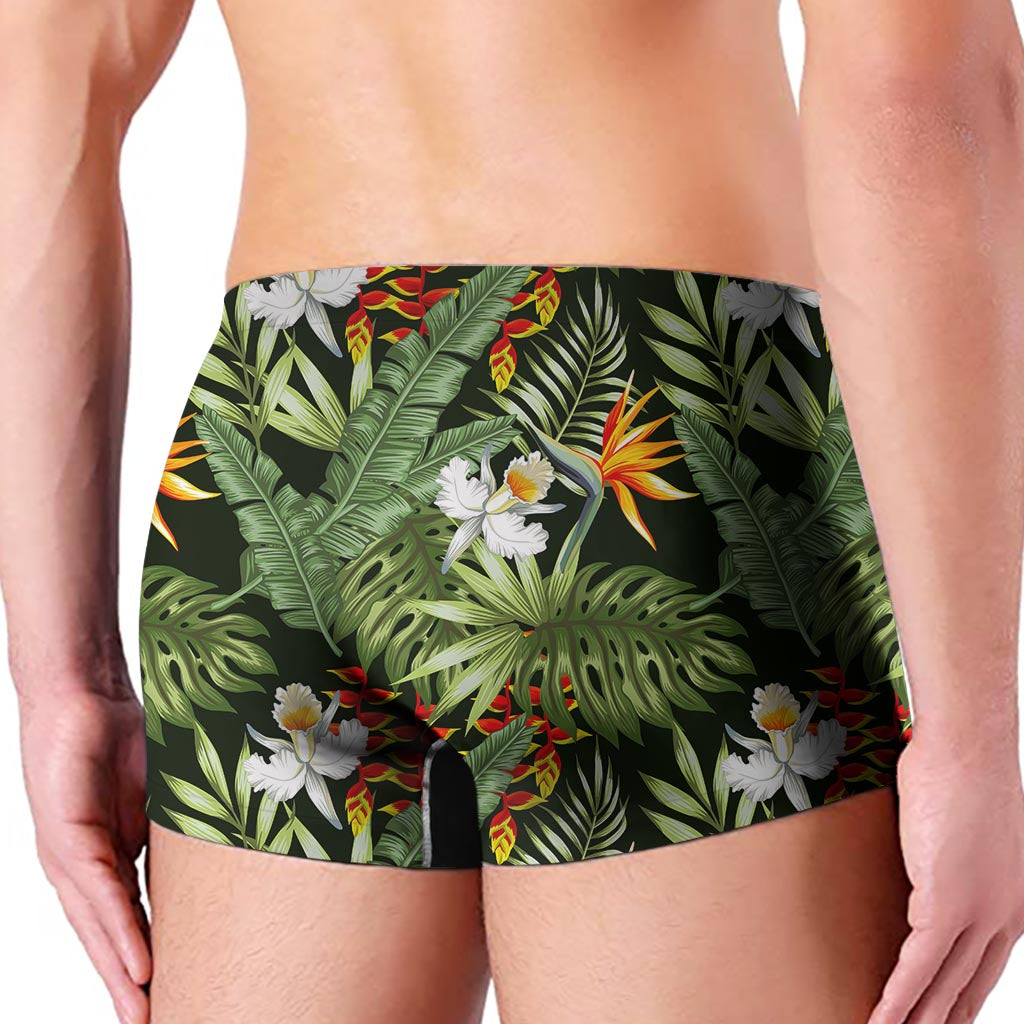 Hawaii Tropical Plants Pattern Print Men's Boxer Briefs