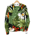 Hawaii Tropical Plants Pattern Print Men's Crewneck Sweatshirt