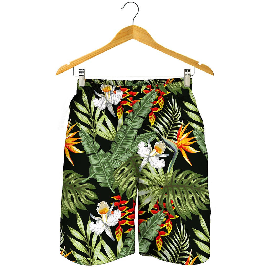 Hawaii Tropical Plants Pattern Print Men's Shorts