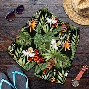 Hawaii Tropical Plants Pattern Print Men's Shorts