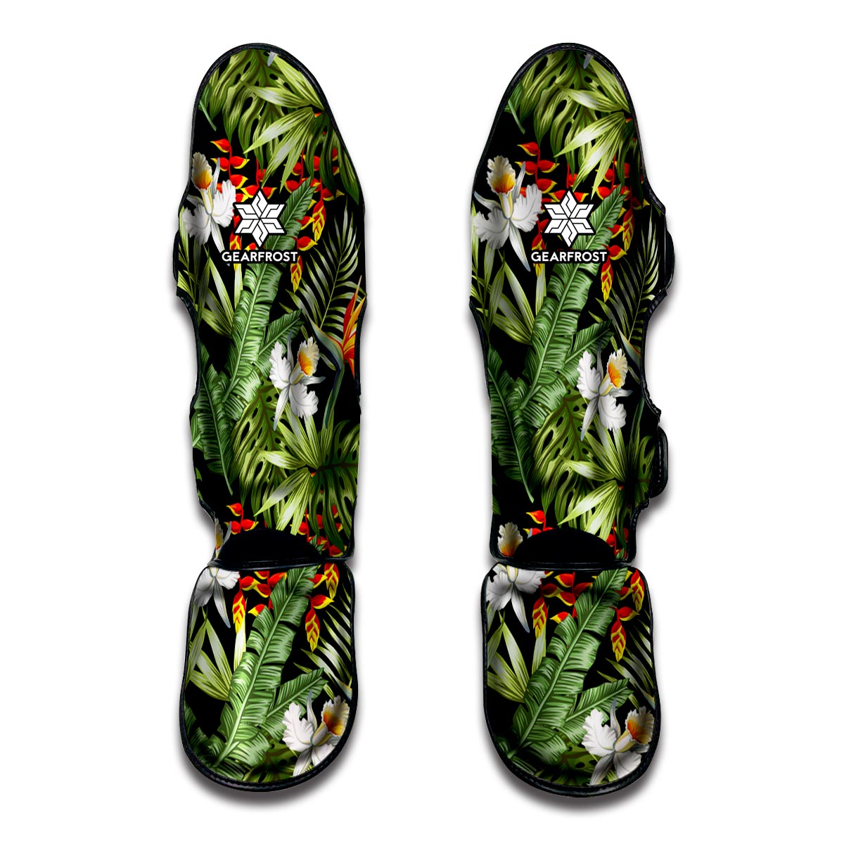 Hawaii Tropical Plants Pattern Print Muay Thai Shin Guard