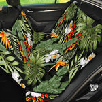 Hawaii Tropical Plants Pattern Print Pet Car Back Seat Cover