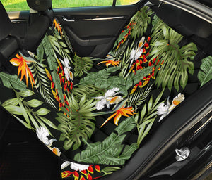 Hawaii Tropical Plants Pattern Print Pet Car Back Seat Cover