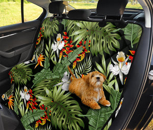 Hawaii Tropical Plants Pattern Print Pet Car Back Seat Cover