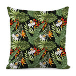 Hawaii Tropical Plants Pattern Print Pillow Cover
