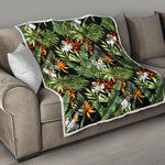 Hawaii Tropical Plants Pattern Print Quilt