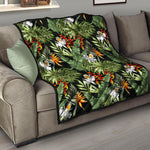 Hawaii Tropical Plants Pattern Print Quilt
