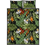 Hawaii Tropical Plants Pattern Print Quilt Bed Set