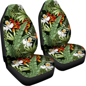 Hawaii Tropical Plants Pattern Print Universal Fit Car Seat Covers