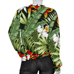 Hawaii Tropical Plants Pattern Print Women's Crewneck Sweatshirt GearFrost