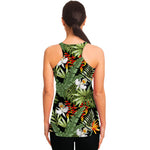 Hawaii Tropical Plants Pattern Print Women's Racerback Tank Top