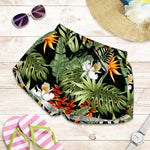 Hawaii Tropical Plants Pattern Print Women's Shorts