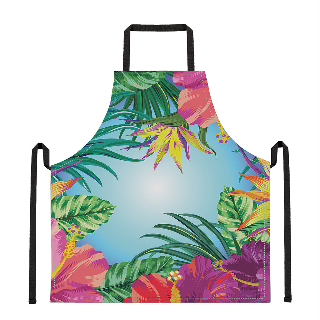 Hawaiian Aloha Flower Print Apron