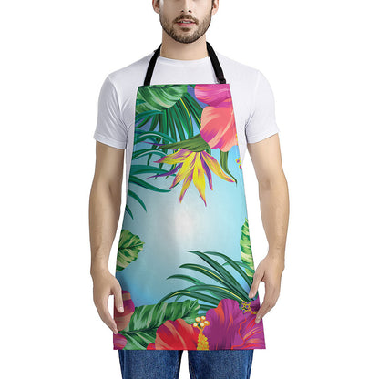 Hawaiian Aloha Flower Print Apron