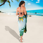 Hawaiian Aloha Flower Print Beach Sarong Wrap
