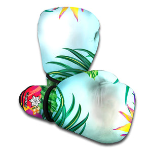 Hawaiian Aloha Flower Print Boxing Gloves