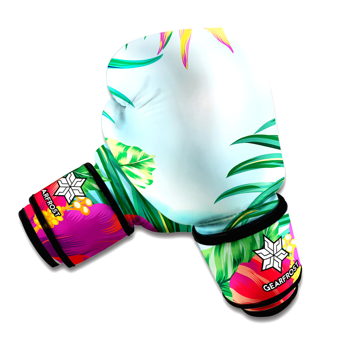 Hawaiian Aloha Flower Print Boxing Gloves