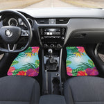 Hawaiian Aloha Flower Print Front Car Floor Mats