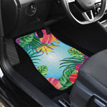 Hawaiian Aloha Flower Print Front Car Floor Mats